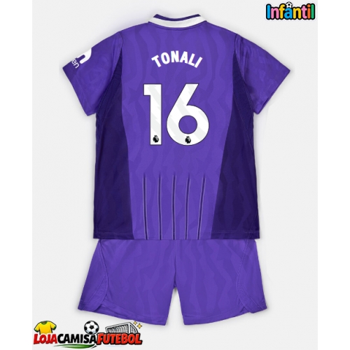 Camisa de Futebol Tottenham Hotspur Sandro Tonali #16 Equipamento Alternativo Infantil 2026-27 Manga Curta (+ Calças curtas)